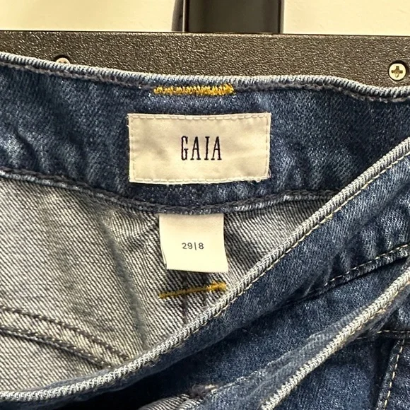 Cult Gaia Asymmetrical Denim Skirt - Picture 2 of 3